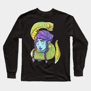 Snake Girl Long Sleeve T-Shirt